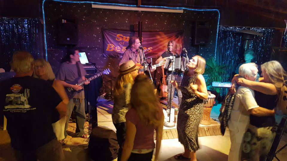 Dancing at the parrots cracker restaurant San Felipe, Baja California