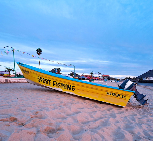 San Felipe Mexico panga fishing boat