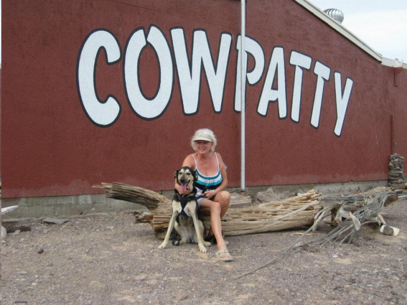 cowpatty owner patty and dog