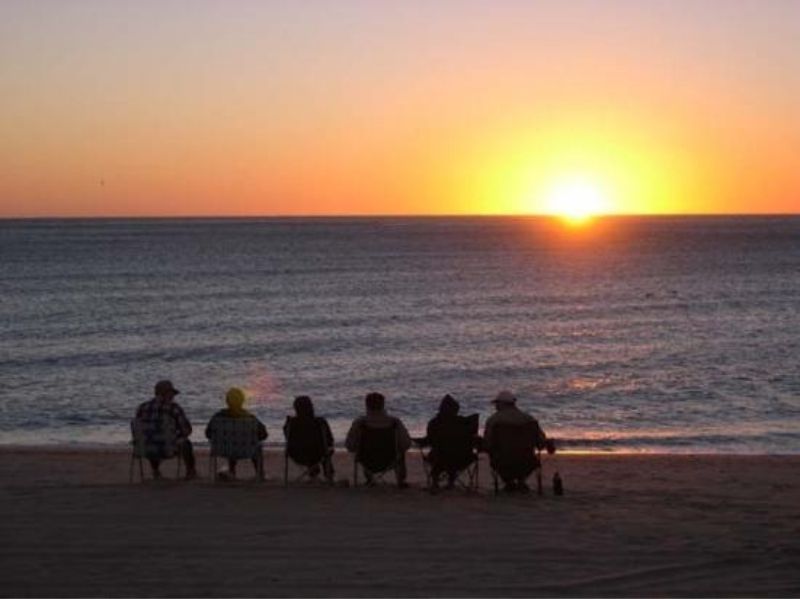 Watching the sunset on the beach in El Dorado Ranch San Felipe