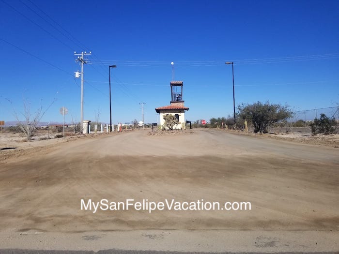 Camino nuevo entrance El Dorado Ranch San Felipe Baja Mexico