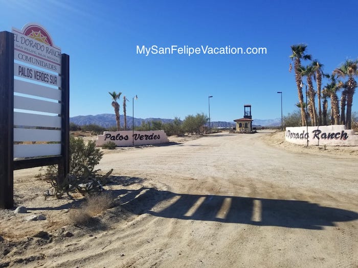 Palos Verdes entrance el dorado ranch san felipe baja