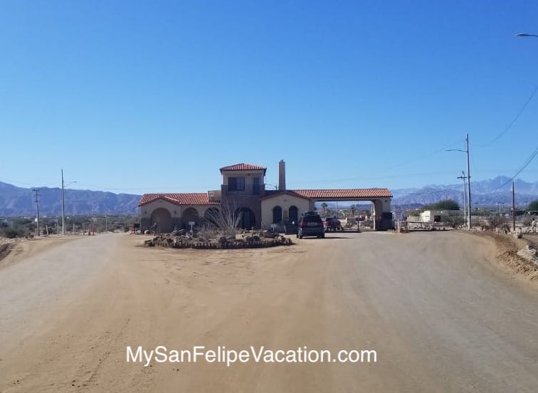 Salito Entrance El Dorado Ranch San Felipe Baja California Mexico