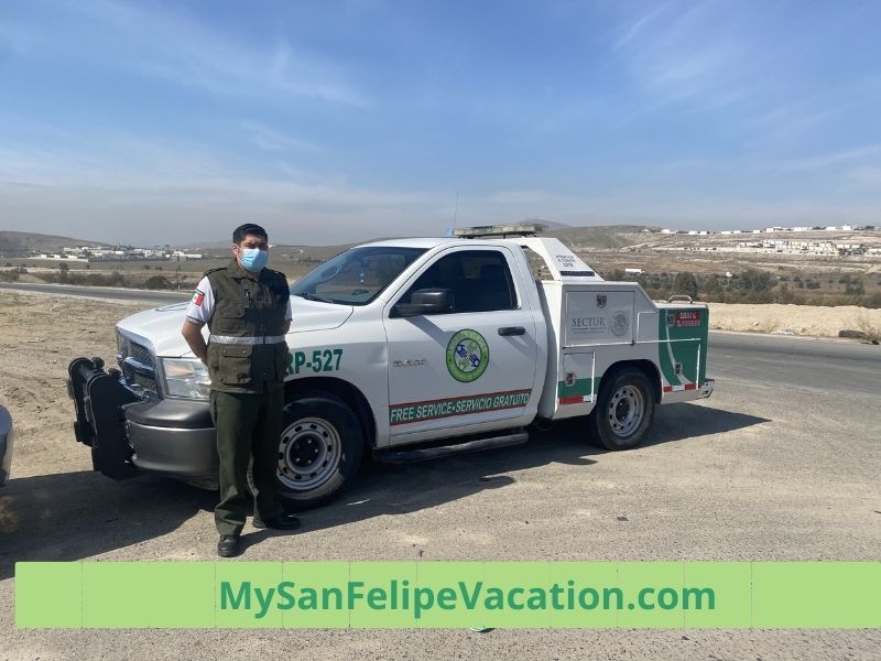 Green Angels (Angeles Verdes) Mexican roadside assistance.