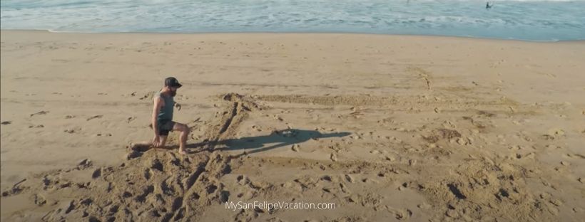 Working out on the beach in San Felipe