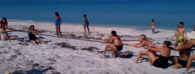 Things to do in San Felipe Mexico - Play Tug of War on the beach