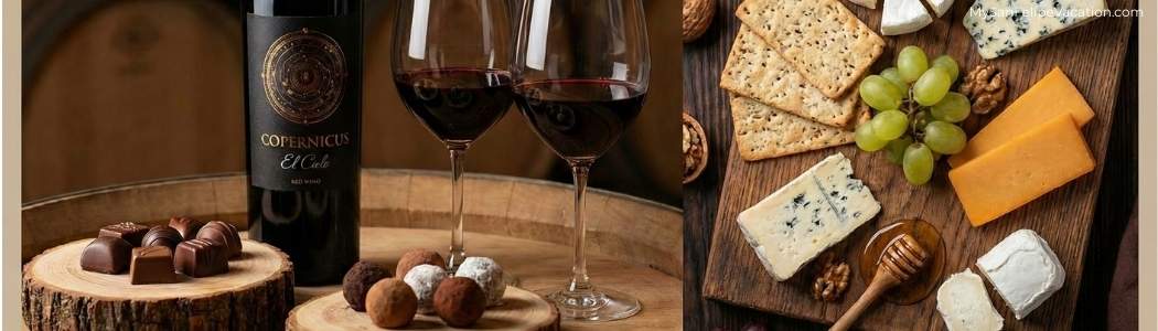 Wine pairing with cheese and chocolate in Valle de Guadalupe on San Felipe Wine Express