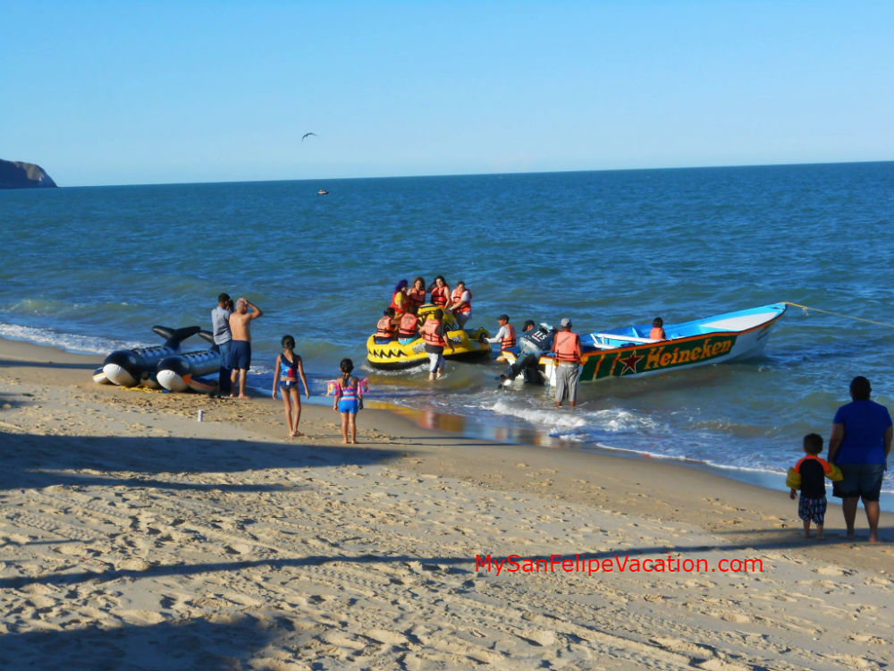 Enjoy your San Felipe vacation riding inflatables