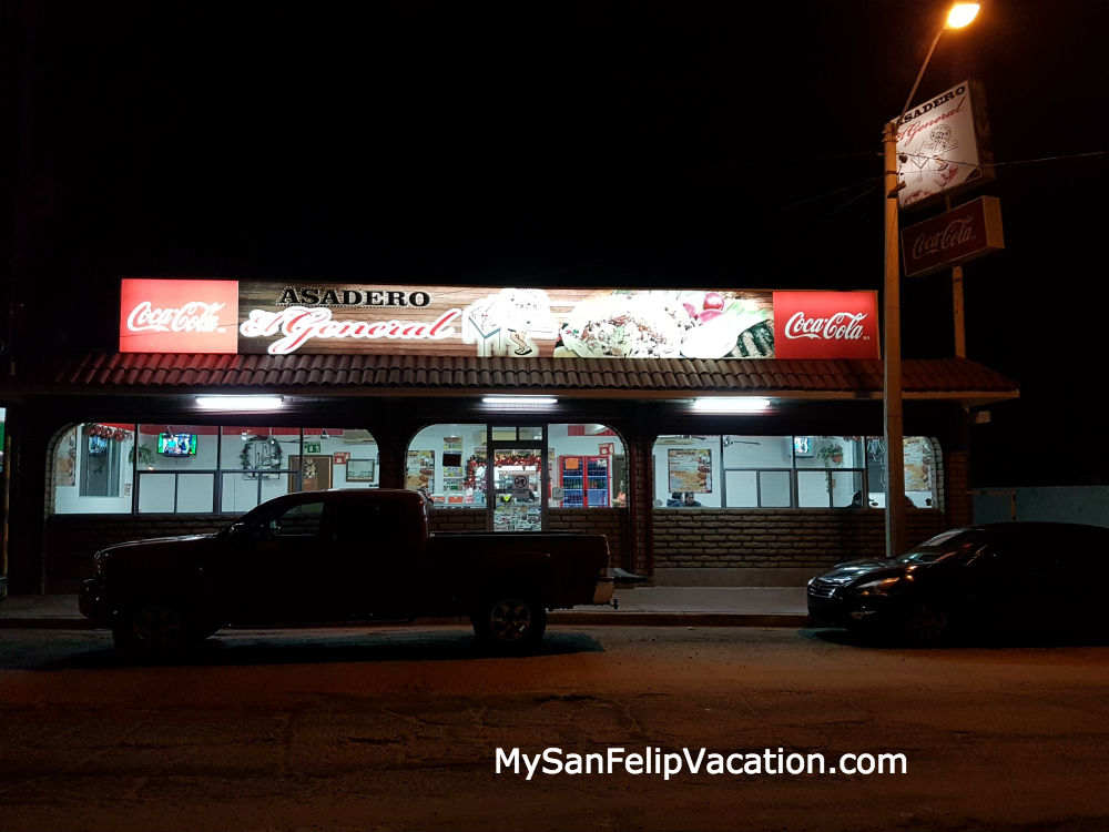 Asadero El General Restaurant San Felipe - Front View