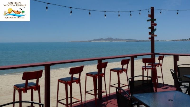 Matilde Restaurant at Stella San Felipe Mexico - Beach view from patio