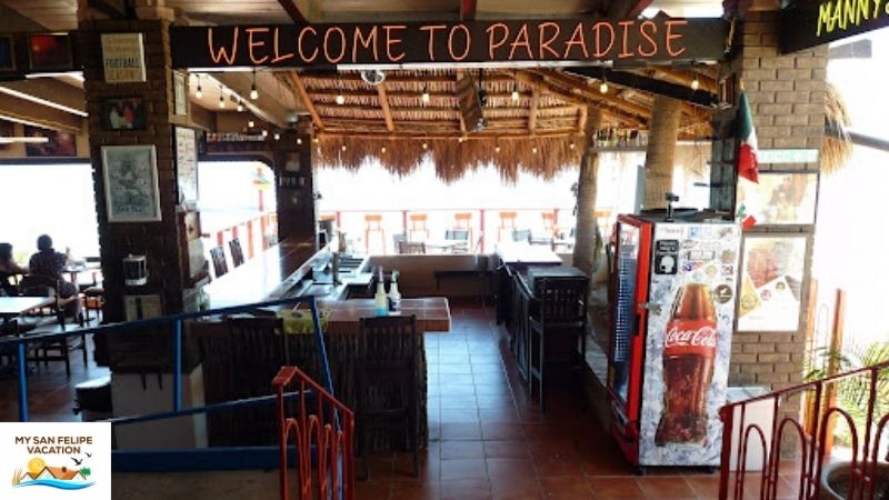 Matildes Restaurant San Felipe Mexico - Interior view