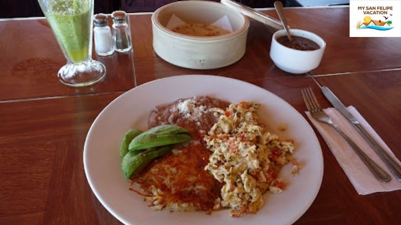 Matildes Restaurant San Felipe Baja - Queso Fundido plate