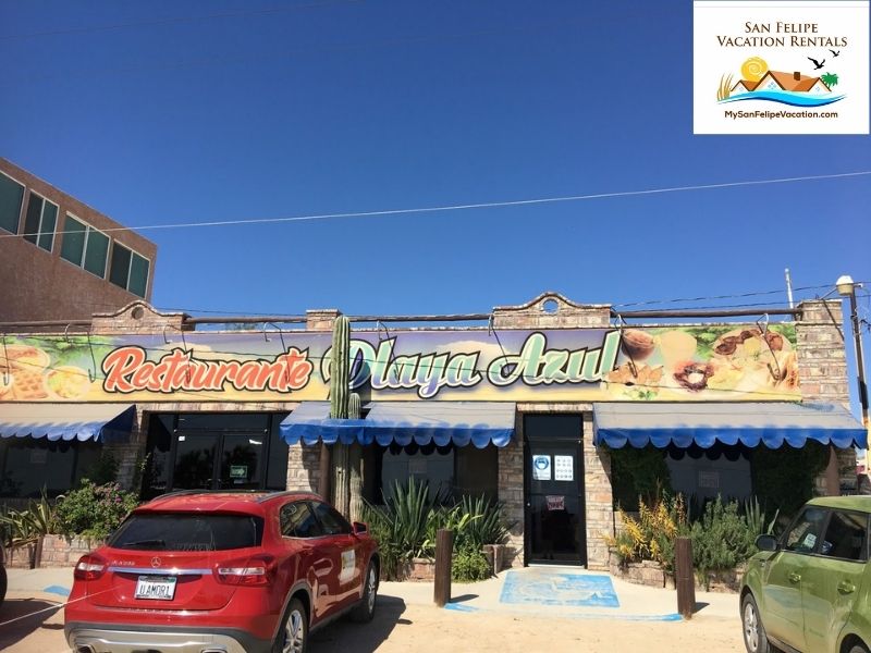 Entrance to Playa Azul Restaurant San Felipe