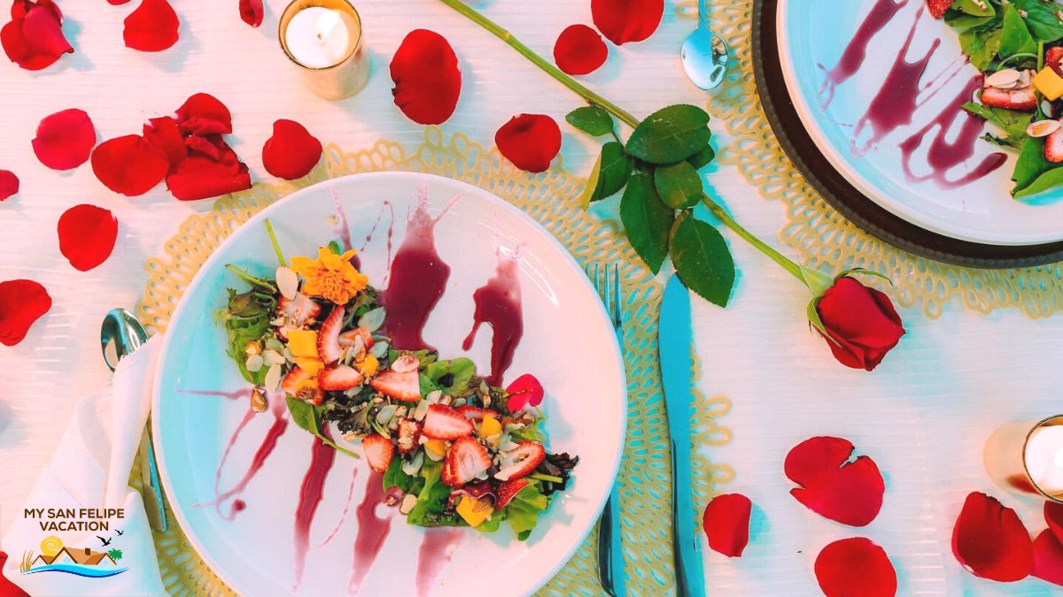 Table setting by private check Aaron Zanudo - San Felipe, Baja California