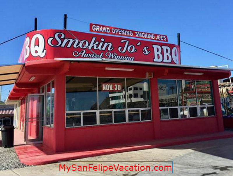 smoking joes bbq restaurant san felipe